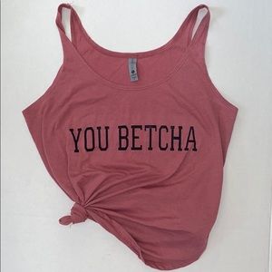 Mauve You Betcha Minnesota Tank Top